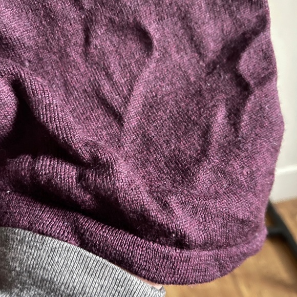 EILEEN FISHER Sweater Dress S Merino Wool Knit V-Neck Size M - Picture 3 of 4